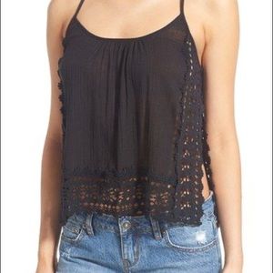 Ripcurl Black Crochet Top